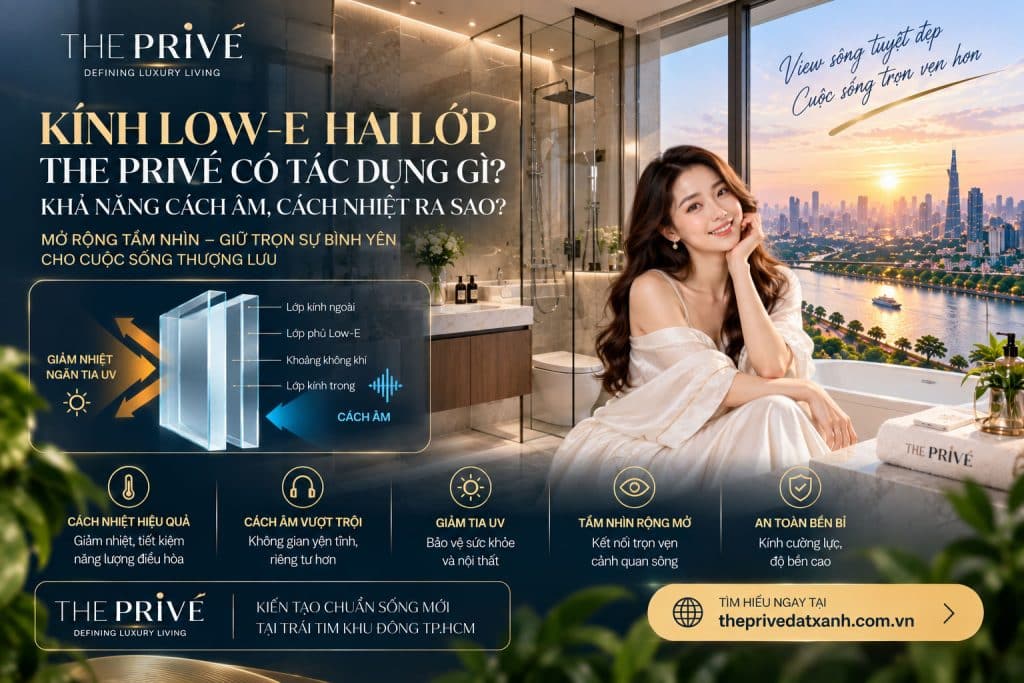 Kính Low-E Hai Lớp The Privé Có Tác Dụng Gì?
