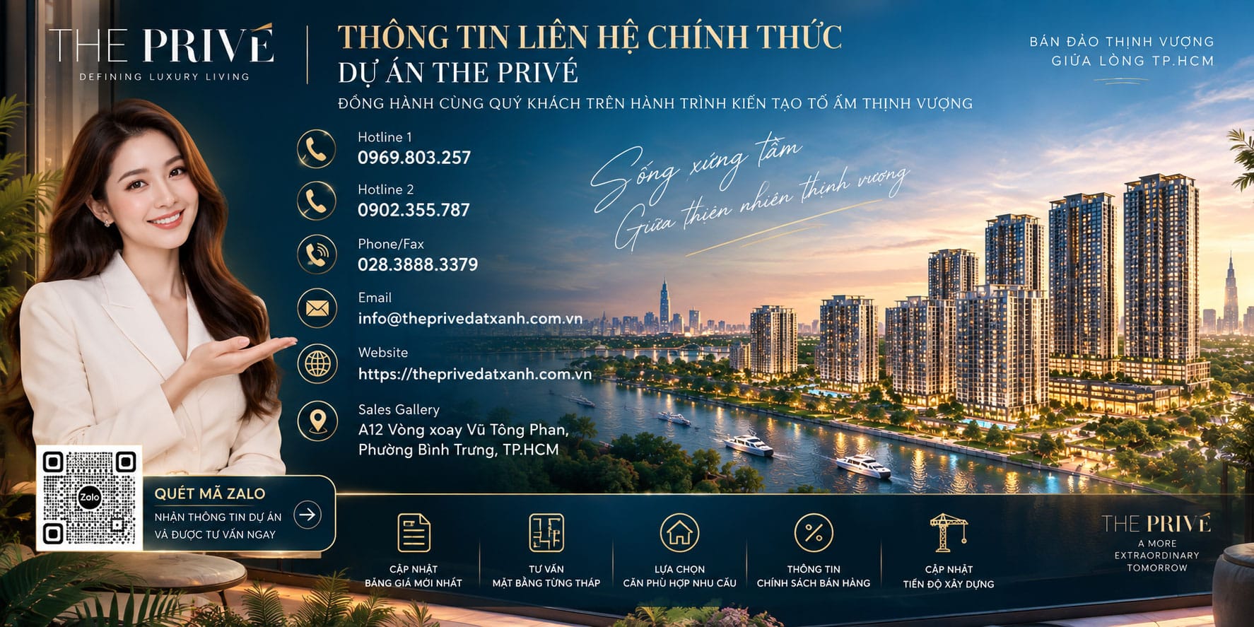 Đăng ký nhận tiêu chuẩn bàn giao và tư vấn chọn hướng căn The Privé