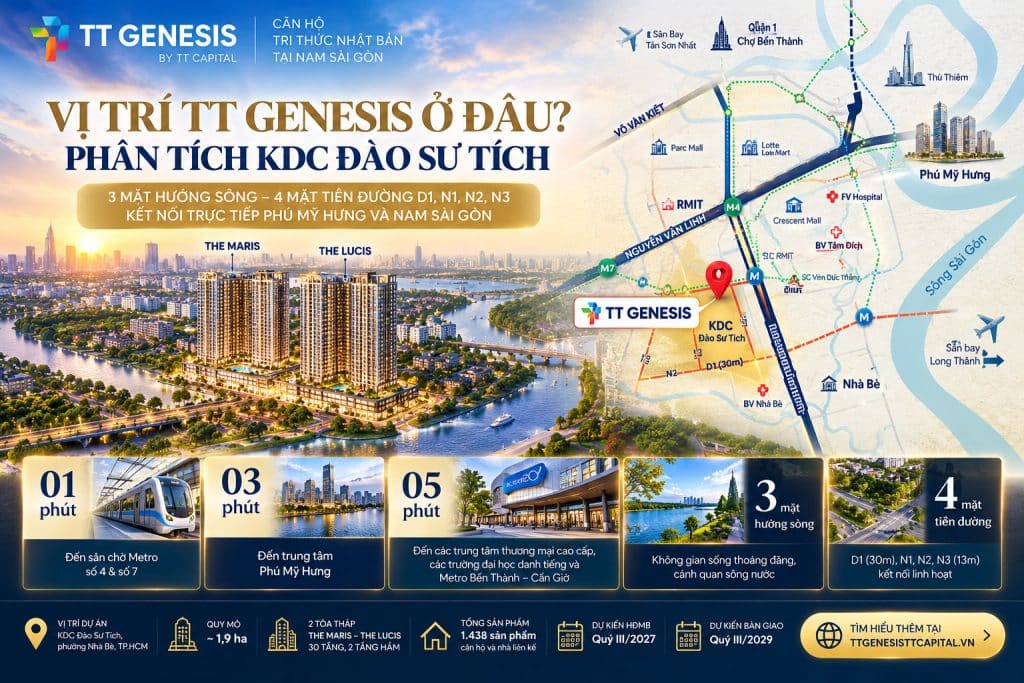 Vị Trí TT Genesis Ở Đâu? Phân Tích KDC Đào Sư Tích, Nhà Bè Và Kết Nối Nam Sài Gòn