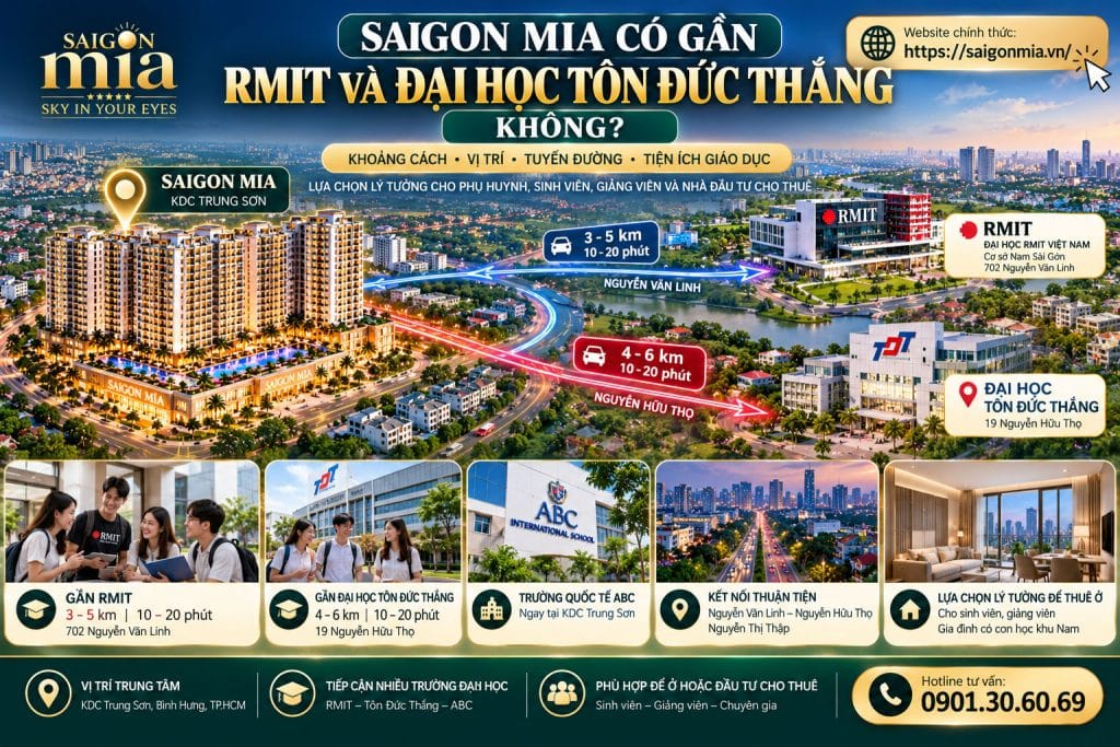 Saigon Mia Có Gần RMIT Và Đại Học Tôn Đức Thắng Không?