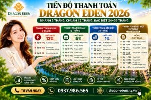 Tiến Độ Thanh Toán Dragon Eden: Nhanh 3 Tháng, Chuẩn 12 Tháng, Đặc Biệt 24–36 Tháng